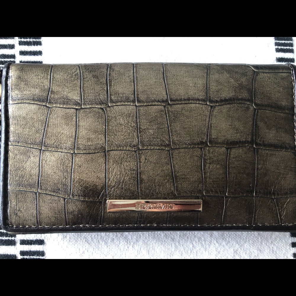 Brahmin Olive Leather Wallet